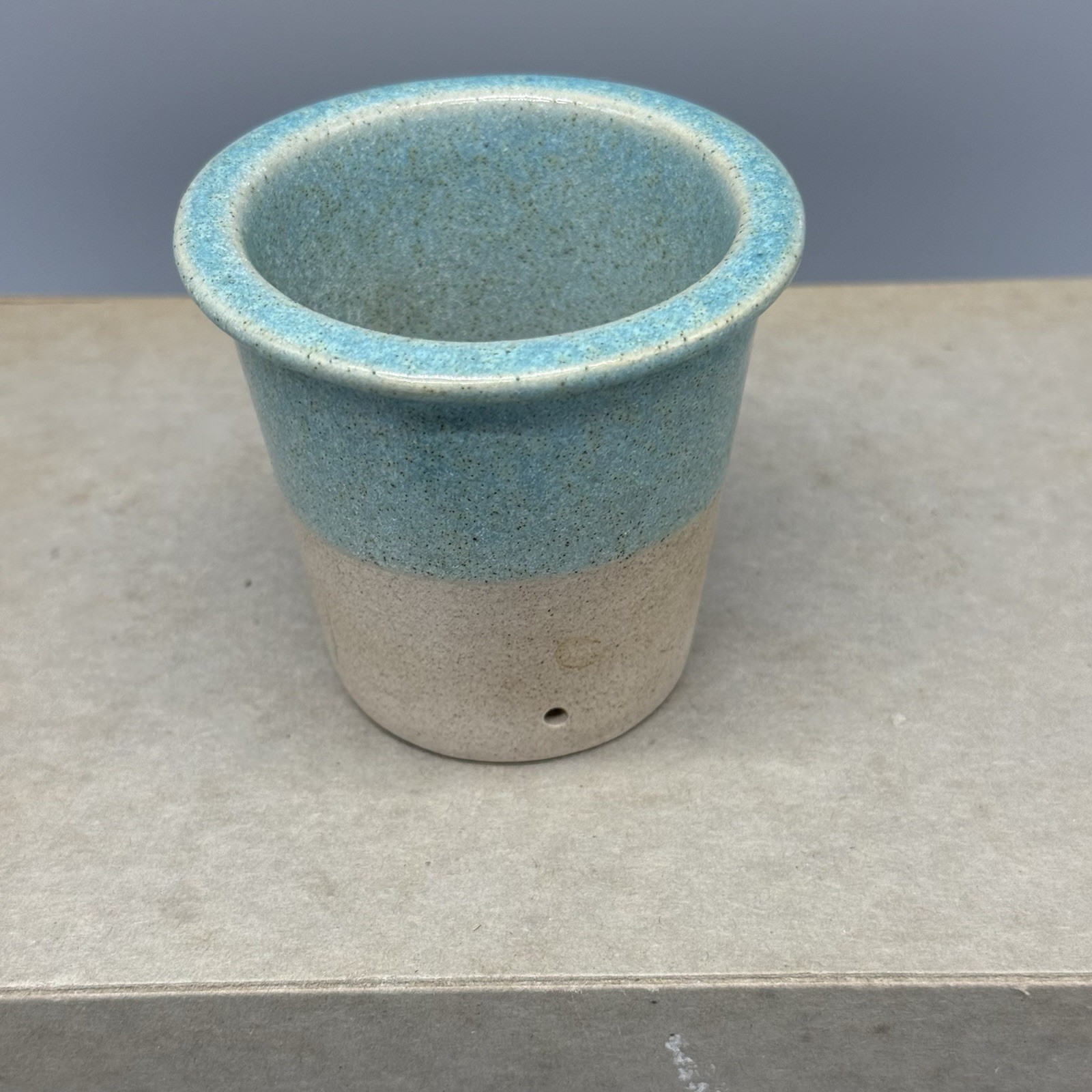 Glidden Pottery Teapot Tea Infuser Marked 607 Turquoise Alfred New York
