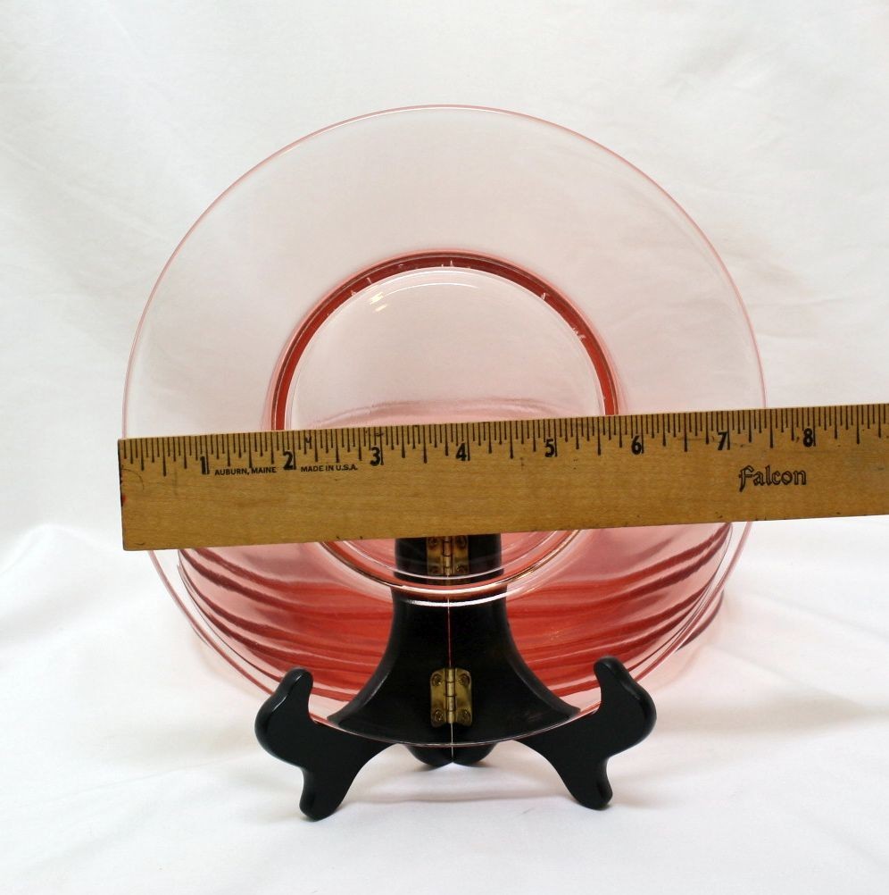 6 Antique Bryce Minuet Pink Salad Plates Hand Made 7.5″ In Excellent Cond.