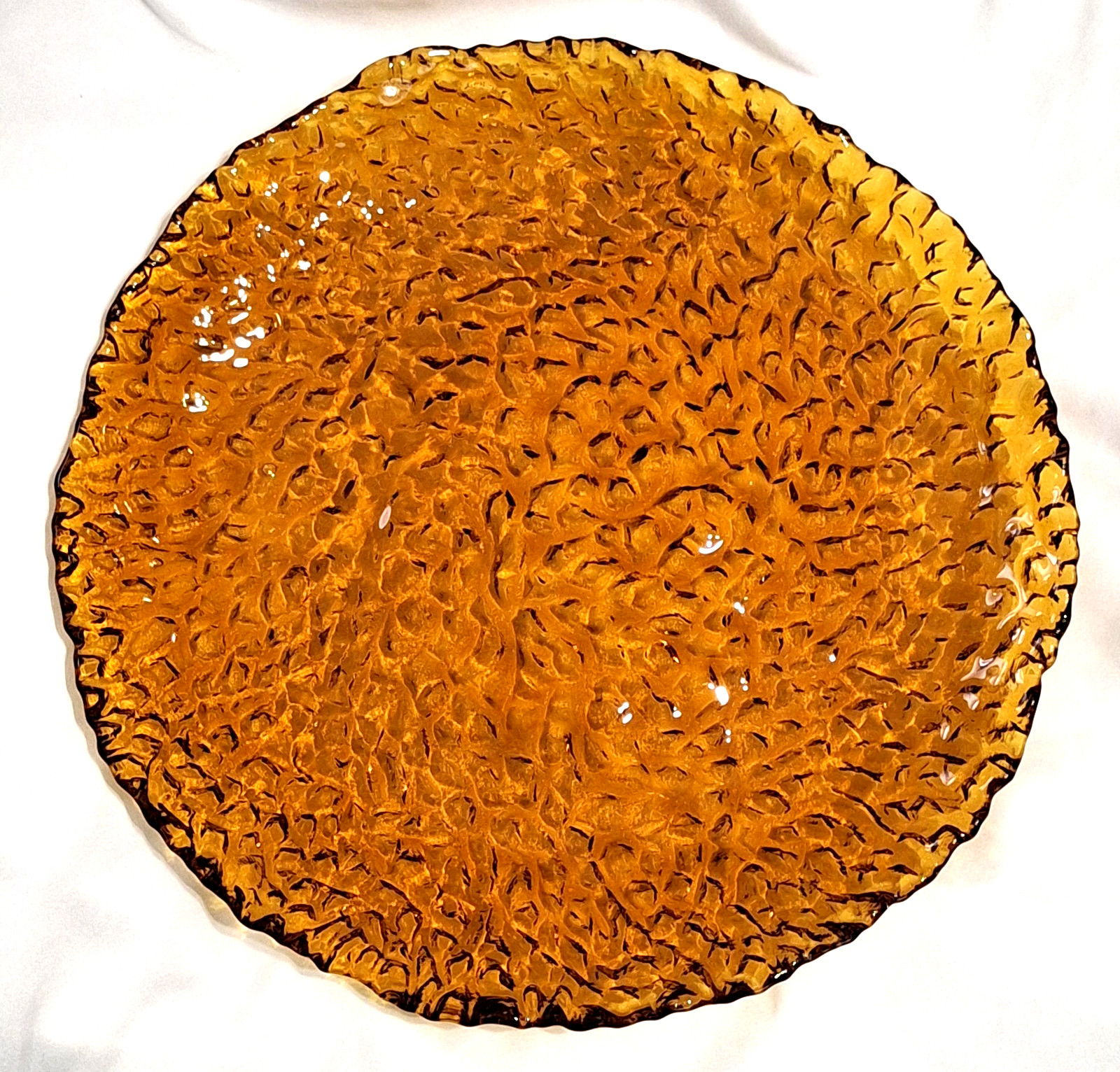 Artland Dapple Dark Amber Glass Dinner Plate 10.25″ 4 Available choose how many