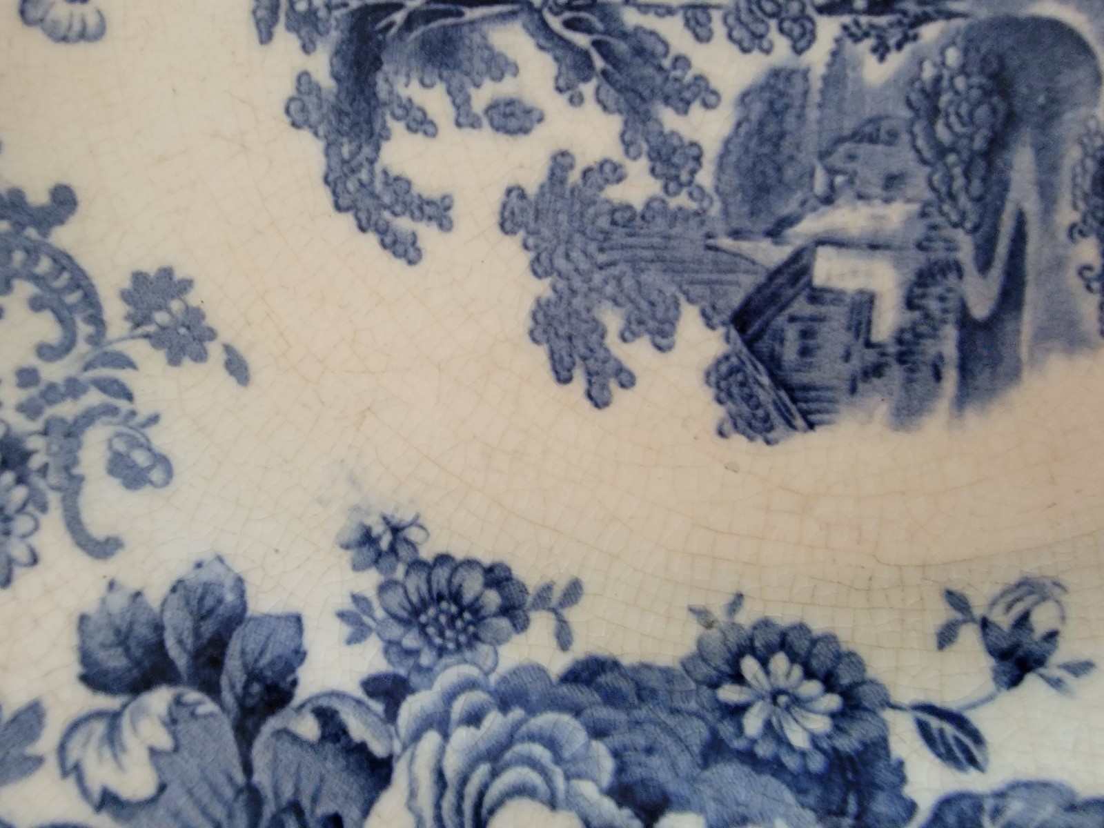 early blue transferware kenilworth Allertons Ltd England