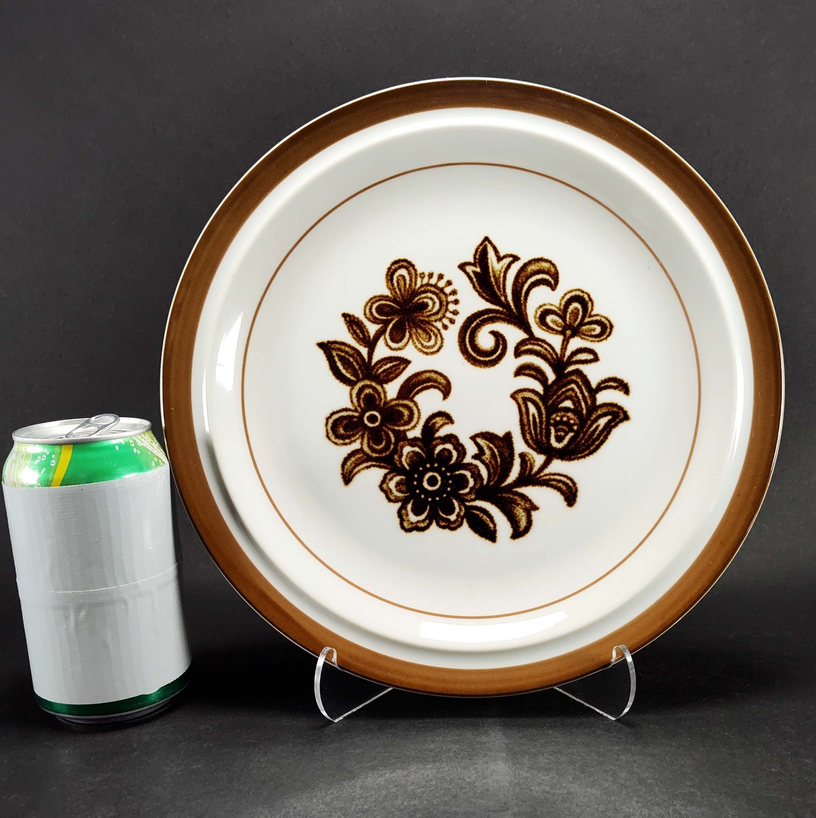 3 Mismatched Plates Brown Gallery Wall Collection Retro Rustic Boho Decor