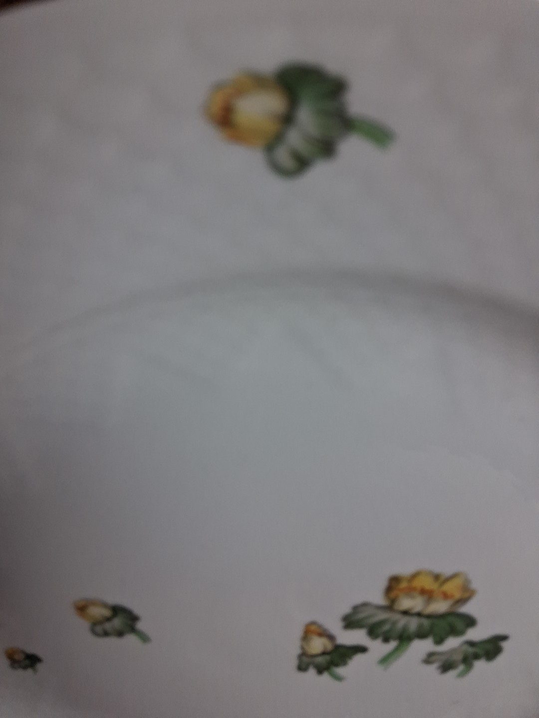 Bing & Grondahl Porcelain Erantis Pattern Lg 12.5″ Round Platter Made In Denmark