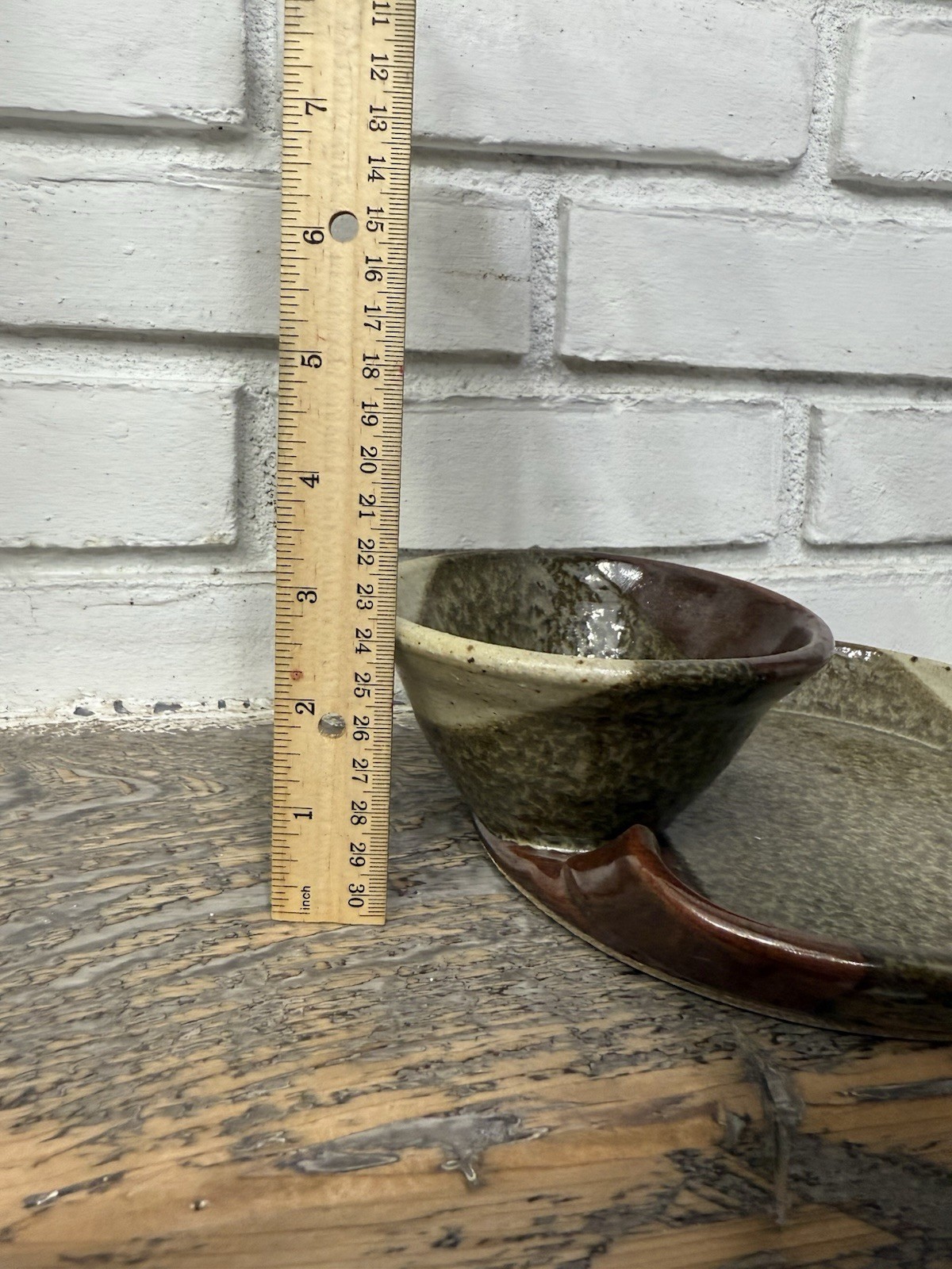 Seagrove Pottery North Carolina Stoneware Chip Dip Plate Platter
