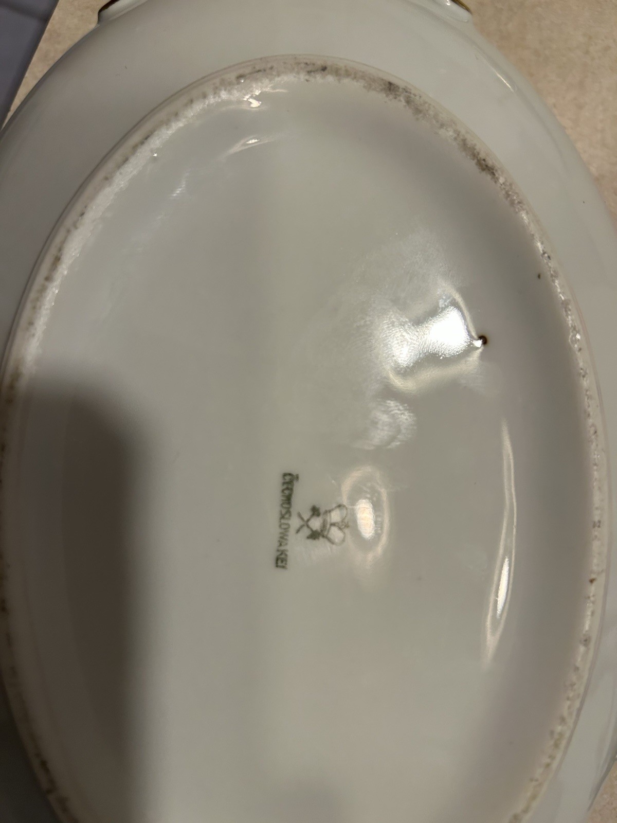 Elegant Vintage Pirkenhammer Czechoslovakia Pink Rose Gold Tureen – Oval Covered