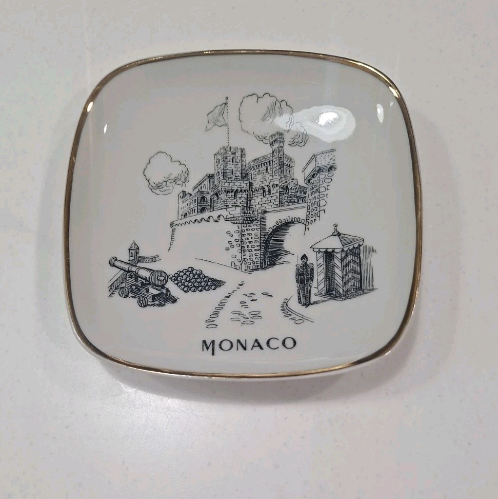 Limoges France Monaco Small Trinket Dish 4 1/5 In