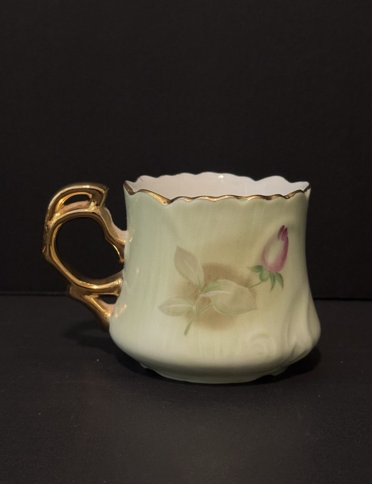 Vintage Lefton China Rose Tea Set 4 Pc Teapot Creamer Sugar Cup Hand Painted