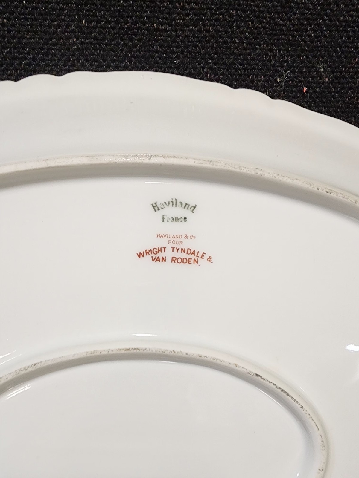 LOT OF 4- Haviland Limoges Baltimore Rose Schleiger SERVING PLATTERS 11″ – 16.5″