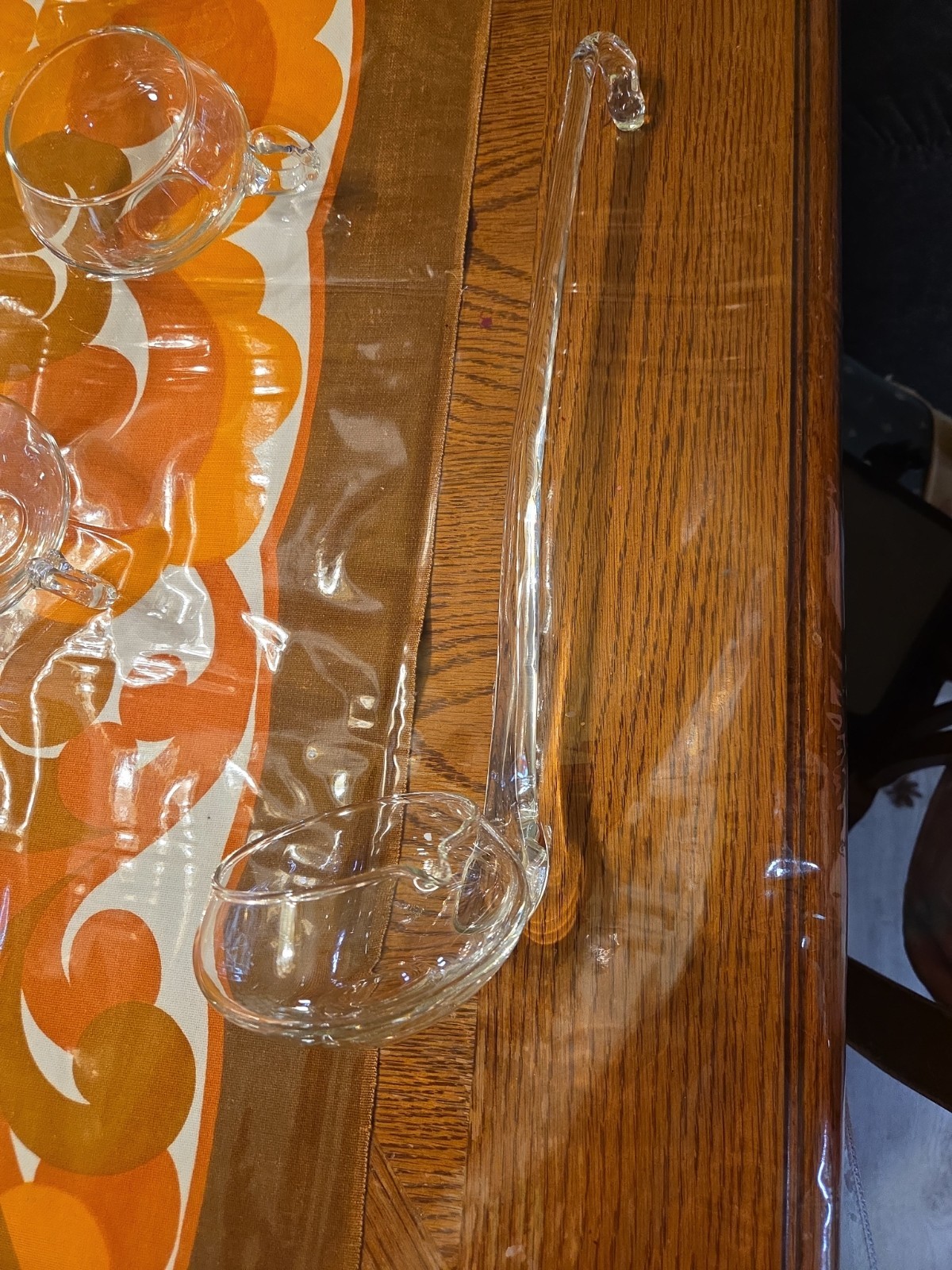 3CHIPS* 14 Piece Hand Blown Crystal Moderno Riekes Crisa Punch Bowl Set w/Ladle