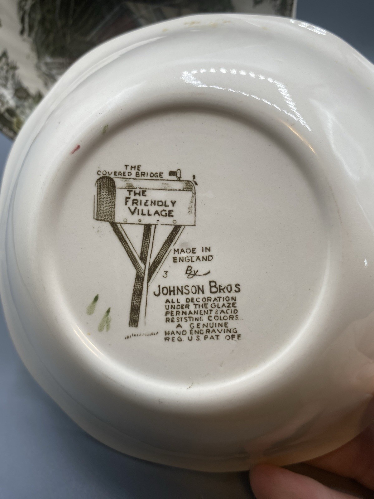 (6) Johnson Brothers Friendly Village The Covered Bridge 6.25″ Bowls