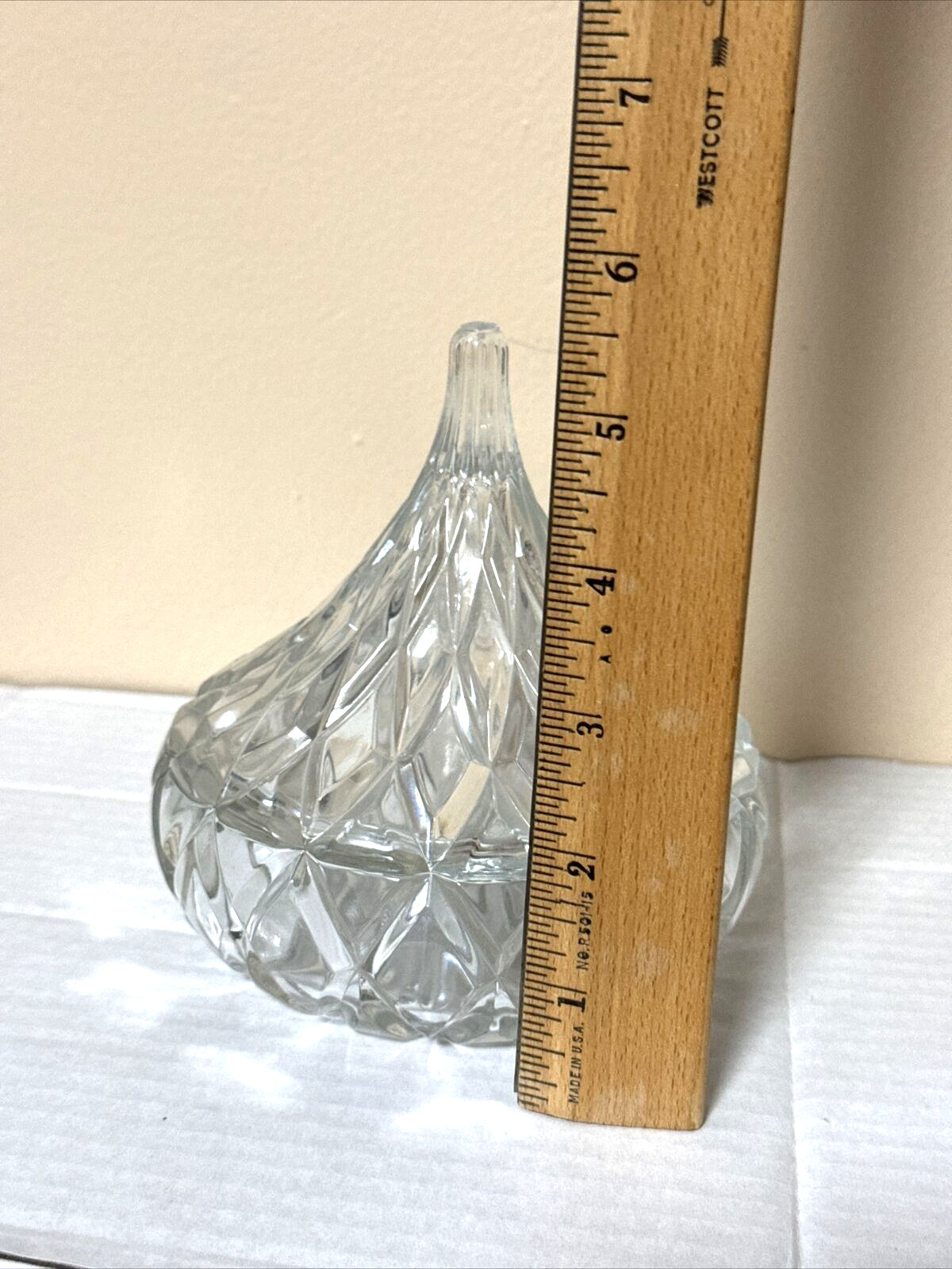 Hershey’s Kiss Covered Candy Dish Shannon Crystal Godinger Vintage Trinket
