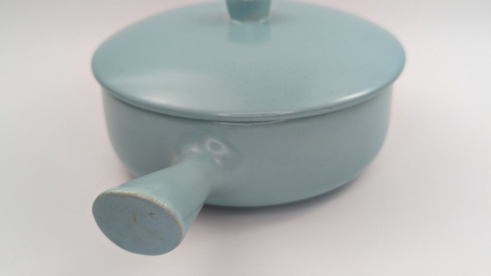 3 Piece Set – Mid Century Modern La Solana Art Pottery Blue Medium Casserole MCM