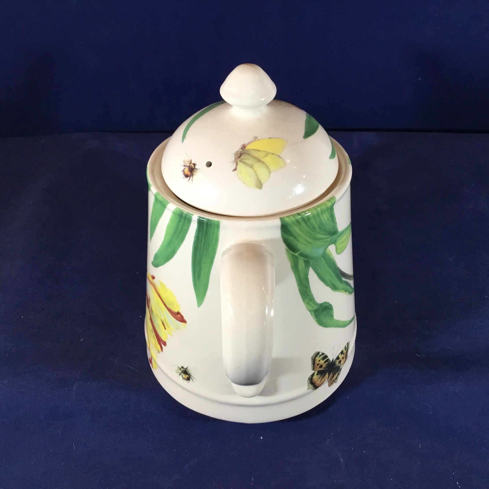 SPODE Porcelain ‘Floral Haven’ COFFEE or TEA POT w Butterflies Bees Model S3767