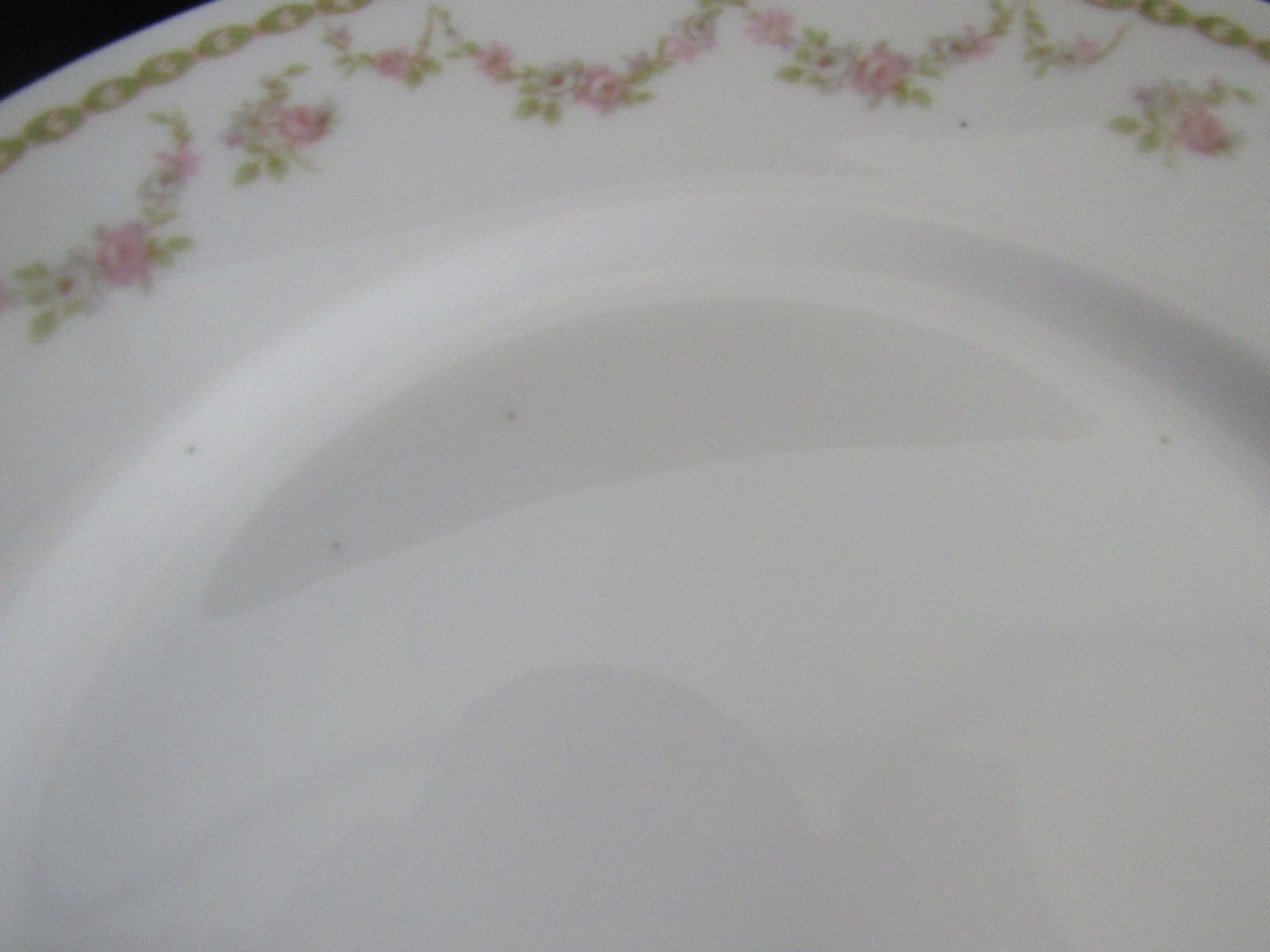 Vintage Theodore Haviland Limoges France Rose Garland Swag 9.5″- 3 Dinner Plates