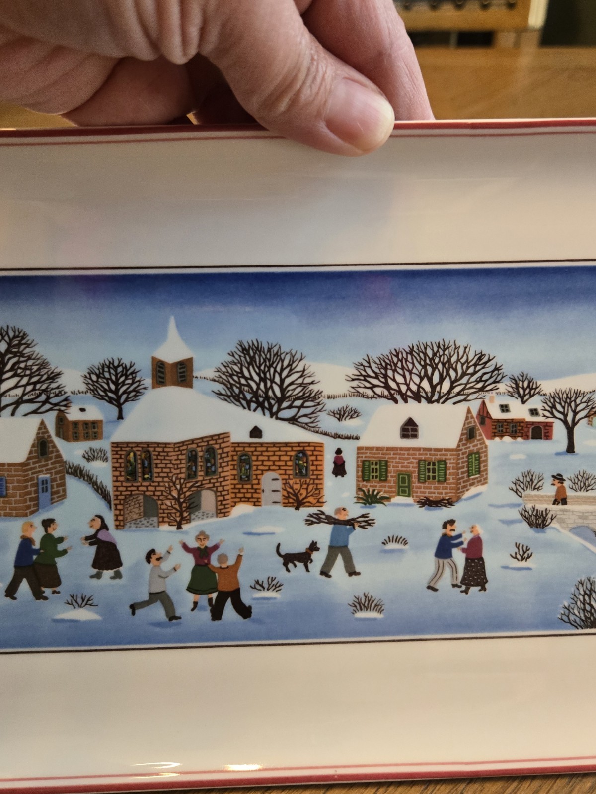 Villeroy & Boch Naif Laplau Christmas Platters Set of 3 Excellent Condition