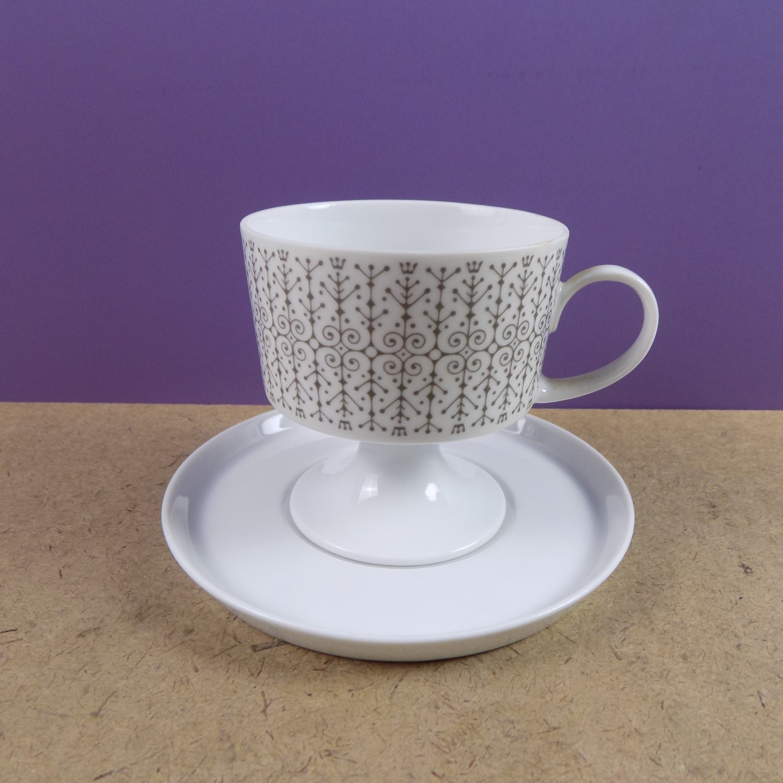 Rosenthal Porcelain Filigree Tea & Coffee Set Tapio Wirkkala Design Germany MCM