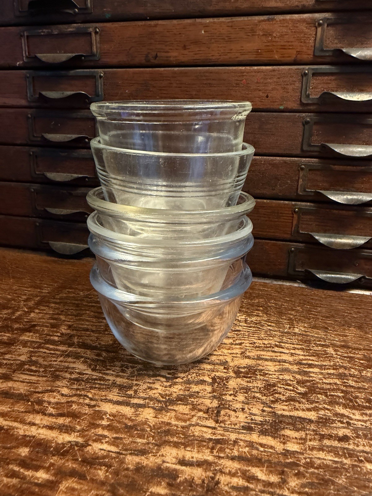 Lot 16 Clear Glass Custard Cup Ramekins: PYREX Anchor-Hocking (6) 4 oz (10) 6 oz