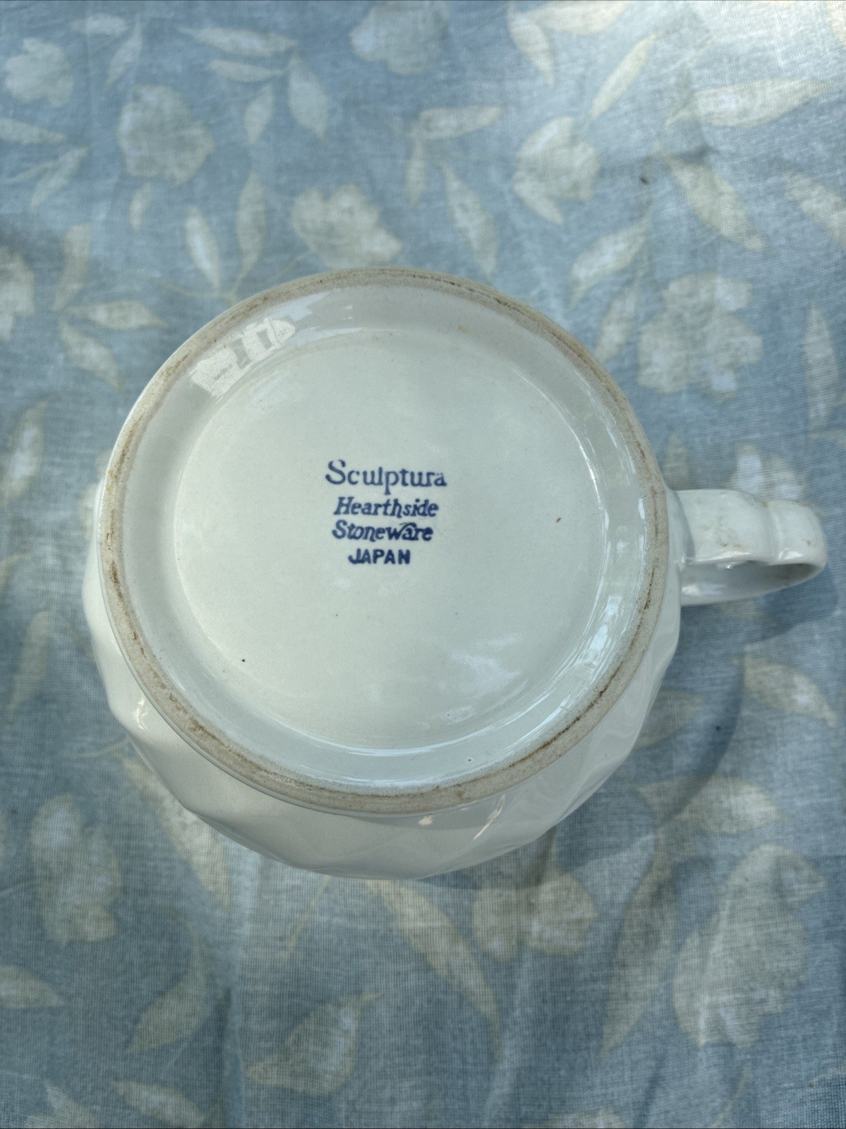 Sculptura Hearthside Stoneware Plate Saucer Creamer Pitcher
