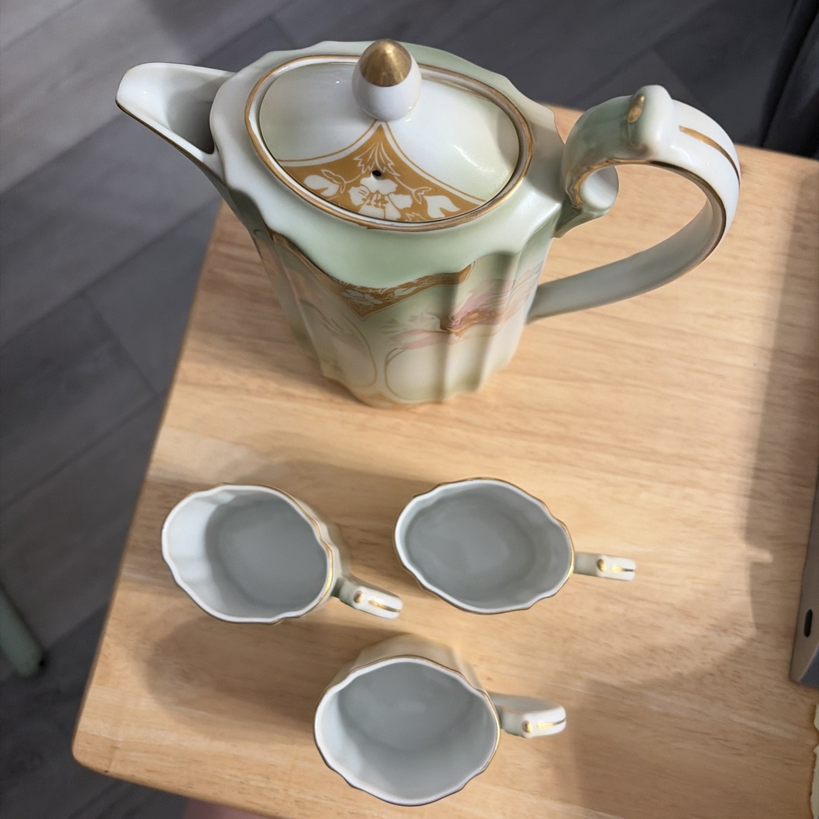 RS Prussia Chocolate Pot With 3 Cups Excellent