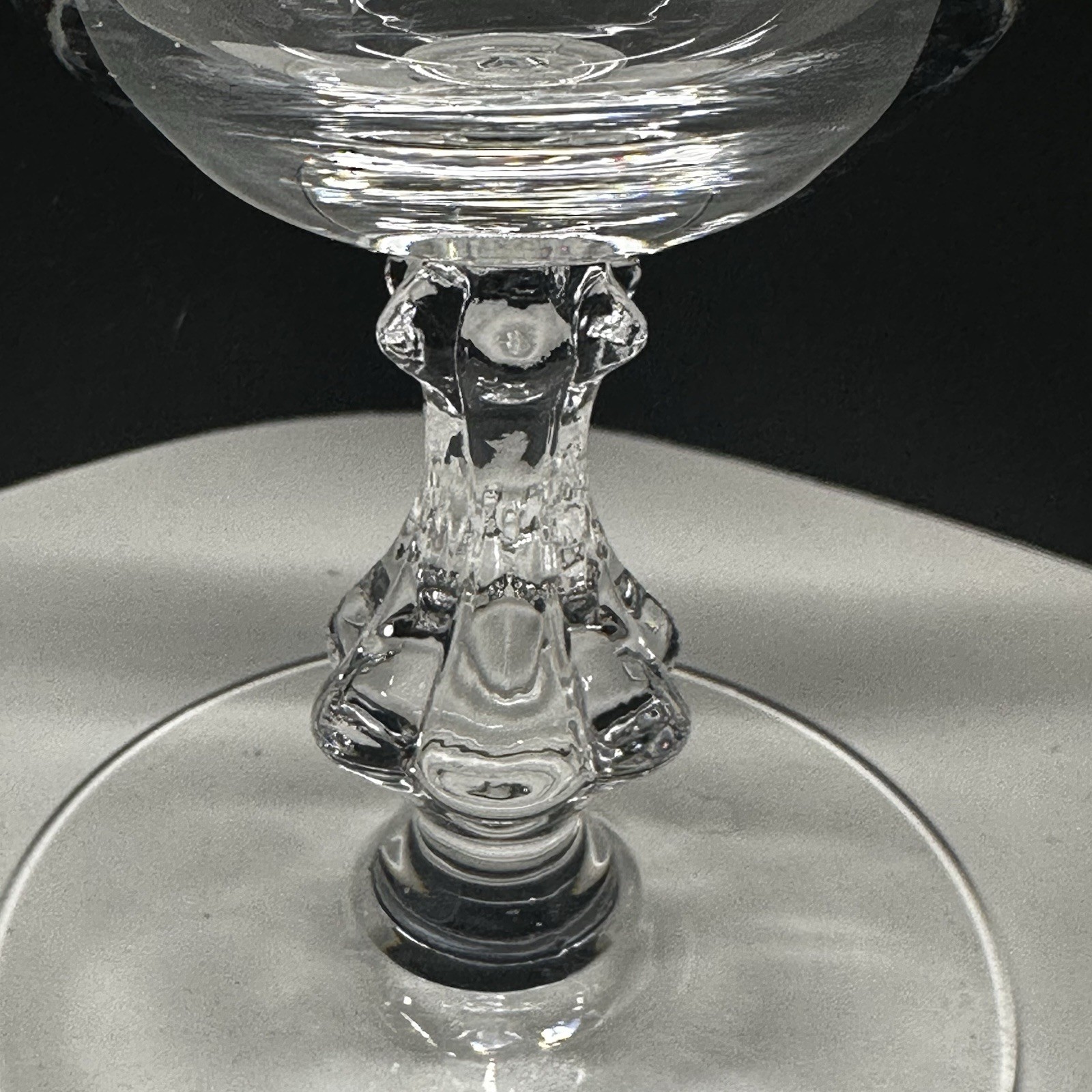 Bryce Autumn Water Goblets 5 7/8″ Set Of 4 Blown Glass Made In USA Etched