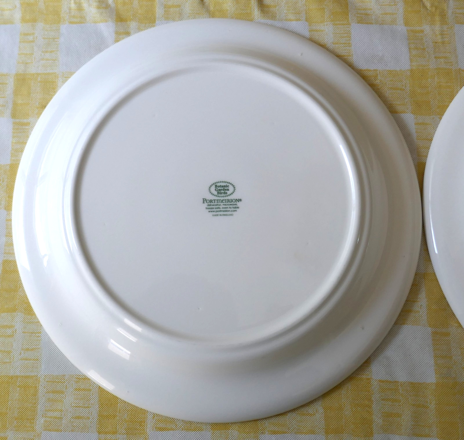 Portmeirion Botanic Garden Birds Dinner Plates Scarlet Tanager Western Bluebird