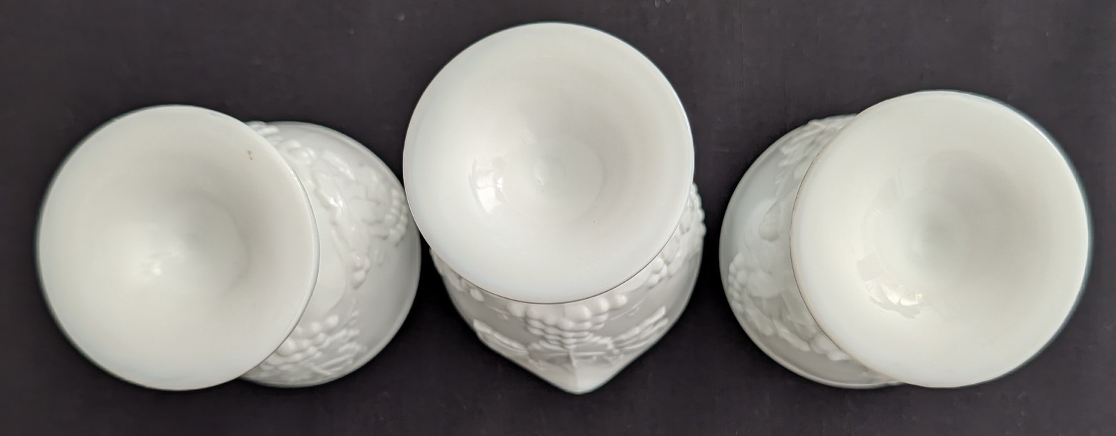 Vtg. 1960’s (61) Pcs. Colony Harvest Grape Vine Indiana White Milk Glass NICE