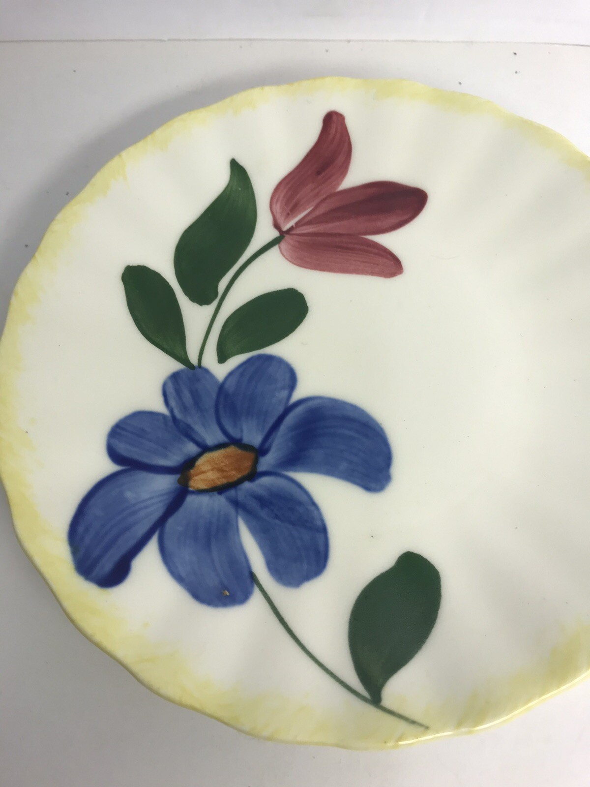 Blue Ridge Southern Pottery Bread & Butter Plates Sun Bouquet Set Of 2 6”