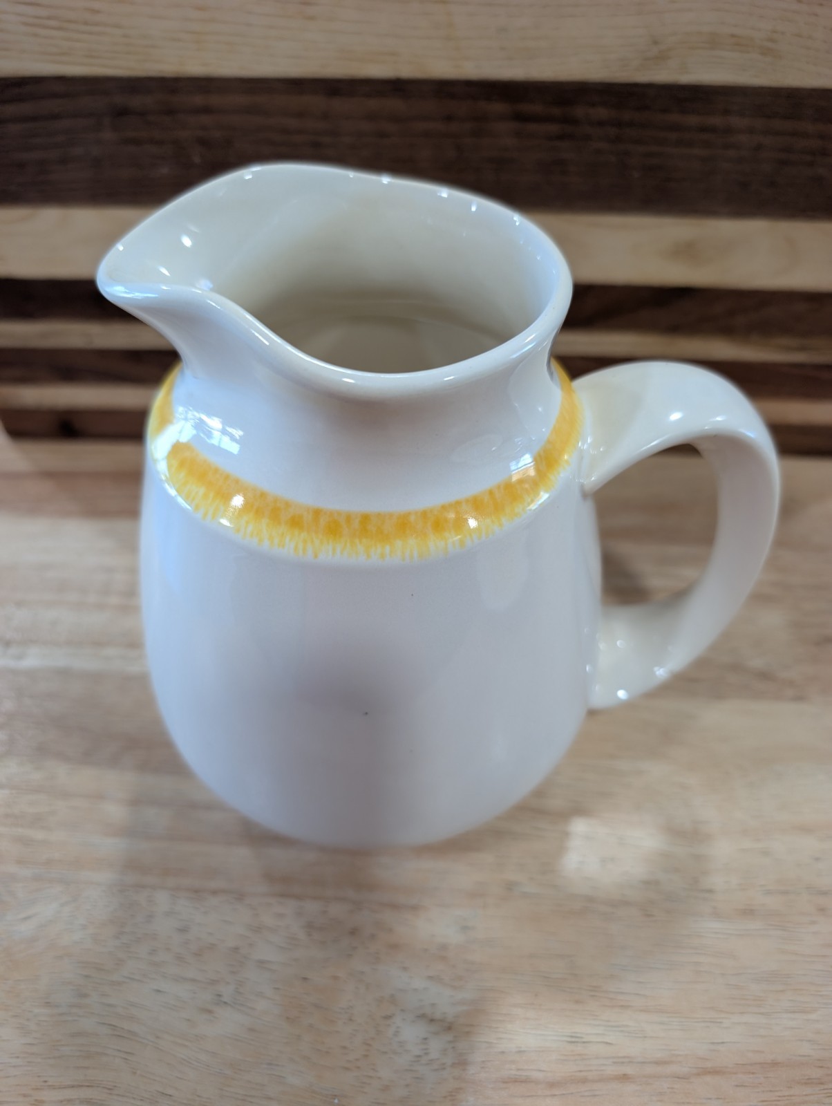 Vintage Franciscan Earthenware Sundance Creamer,Milk Pitcher W/ Saucer Set