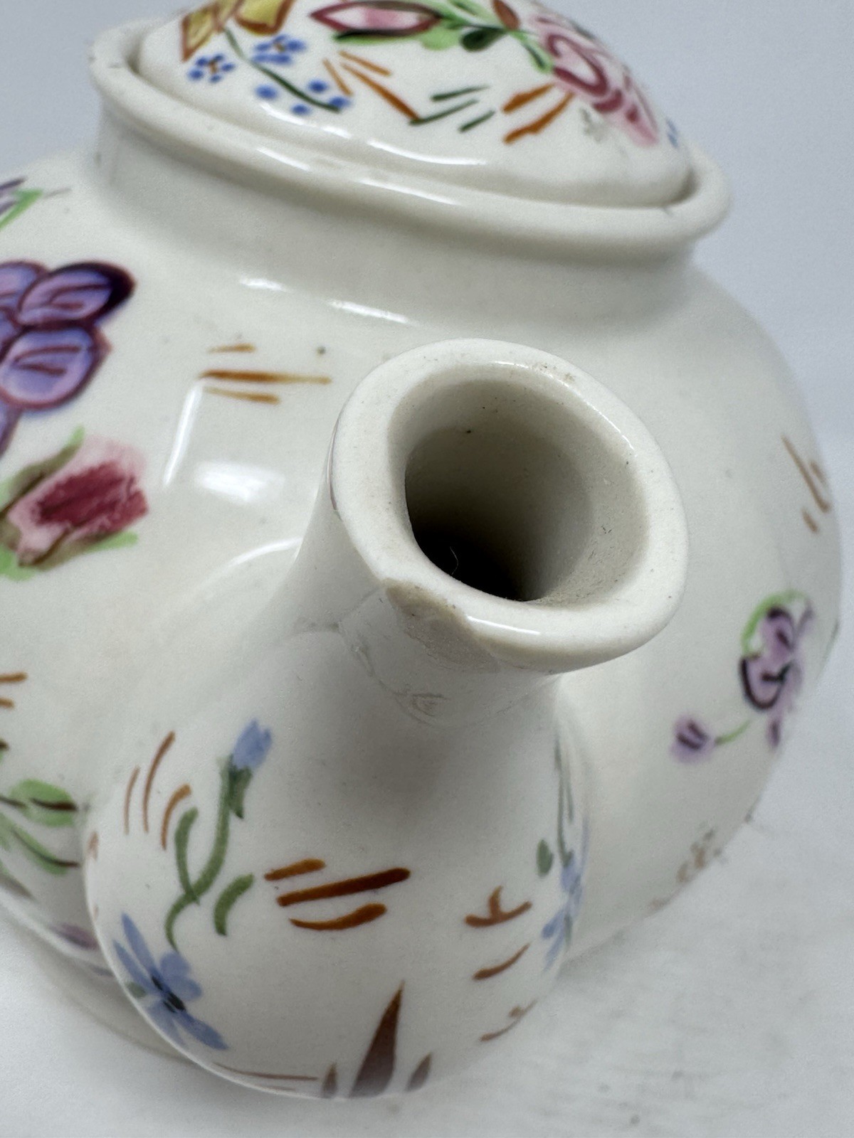 blue ridge southern pottery teapot hand painted VHTF RaRe made in usa vintage