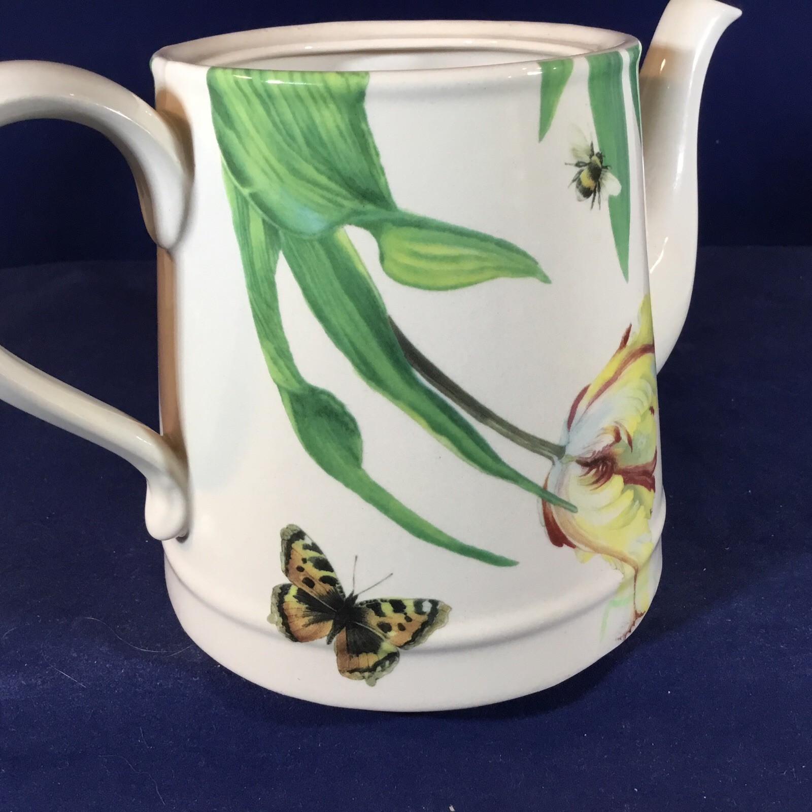 SPODE Porcelain ‘Floral Haven’ COFFEE or TEA POT w Butterflies Bees Model S3767