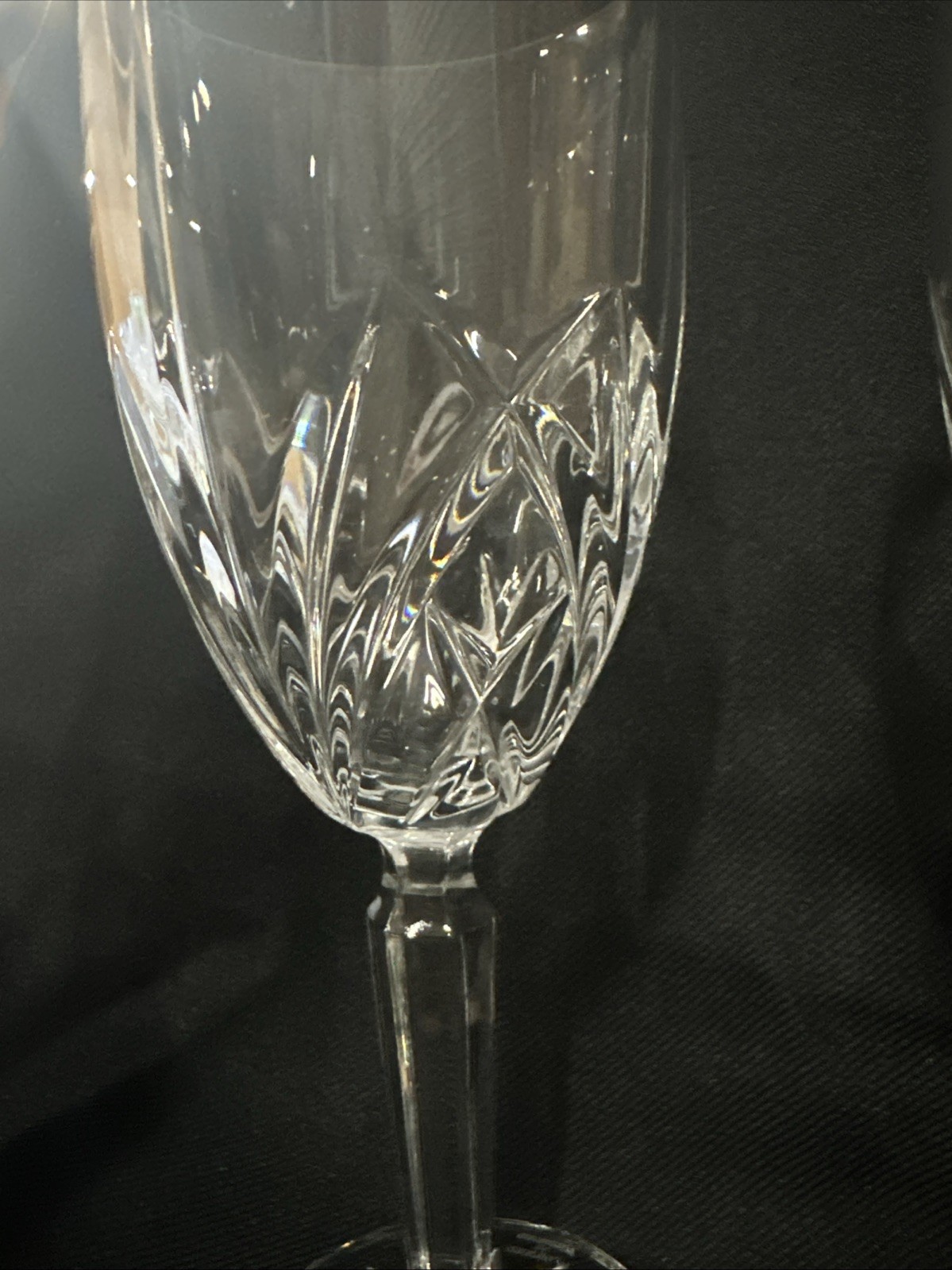 Waterford Marquis Brookside 7 7/8” 8 oz Wine Goblet Glass Water Wedding Set 2