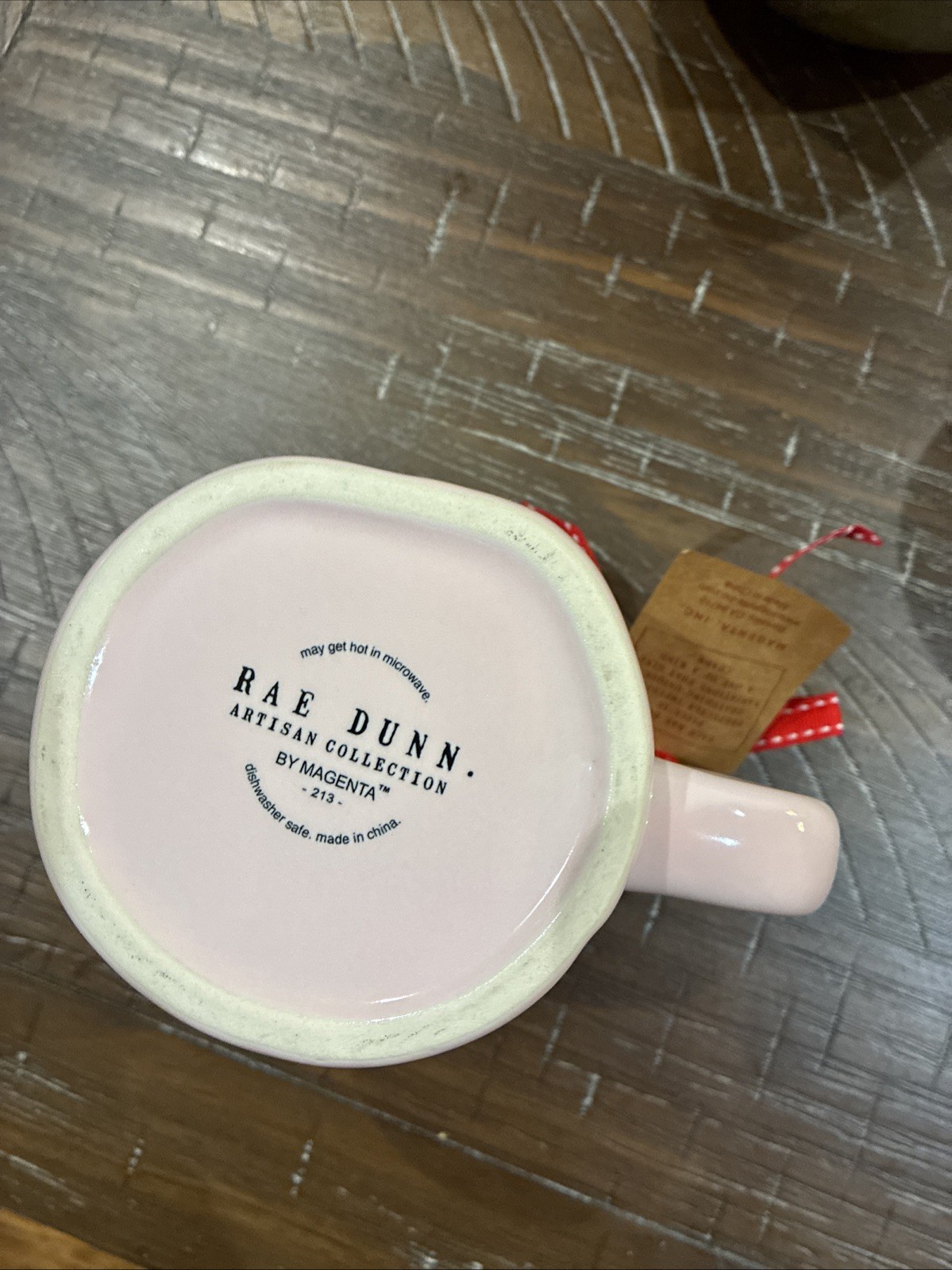 Rae Dunn Christmas Pink Gingerbread Man ‘Oh Snap’ Mug
