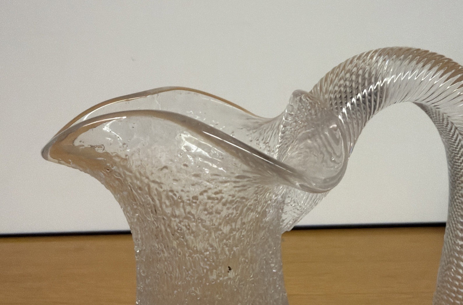 Antique Biedermeier Style Carafe glass cold duck champagne cooler pitcher