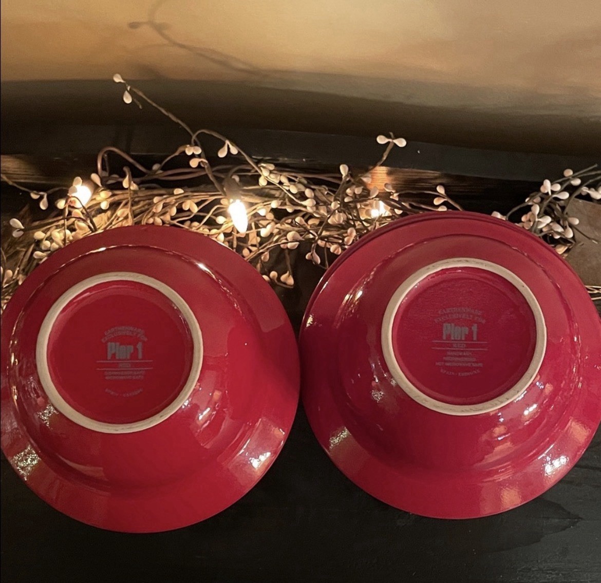 Pier 1 Earthenware Red Bowls -Made in Spain. 7 x 3 Inches. $14.50 each-12 avail.