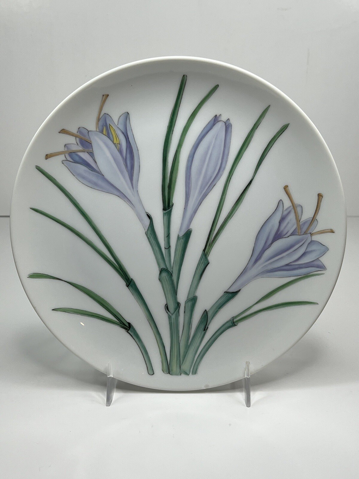 Horchow Botanical Herb Seed Salad Plate Saffron Has Chip See Picture!