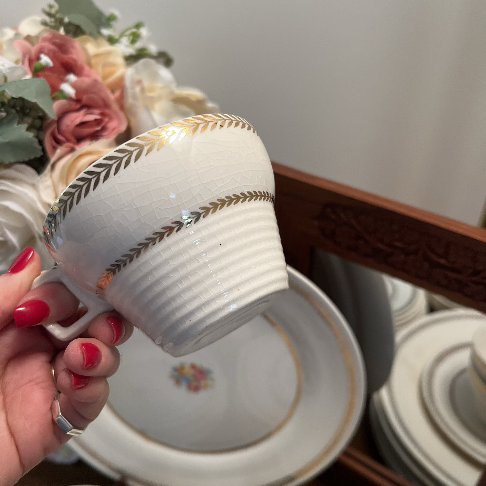 Vintage Triumph American Limoges Golden Princess Dinnerware 22 K Gold