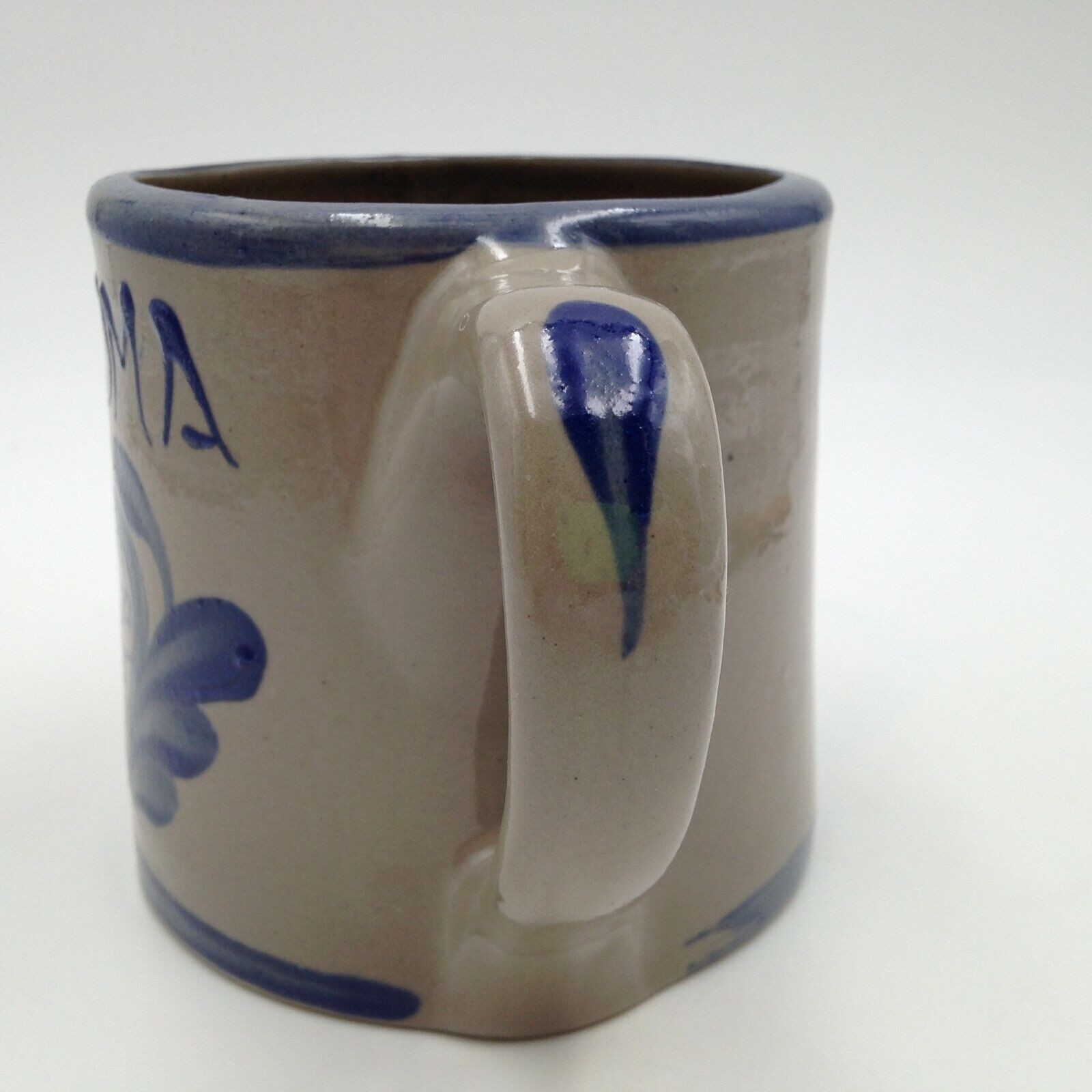 Beaumont Brothers Pottery Grandma Mug Heart Salt Glazed Handmade 1997 Vintage