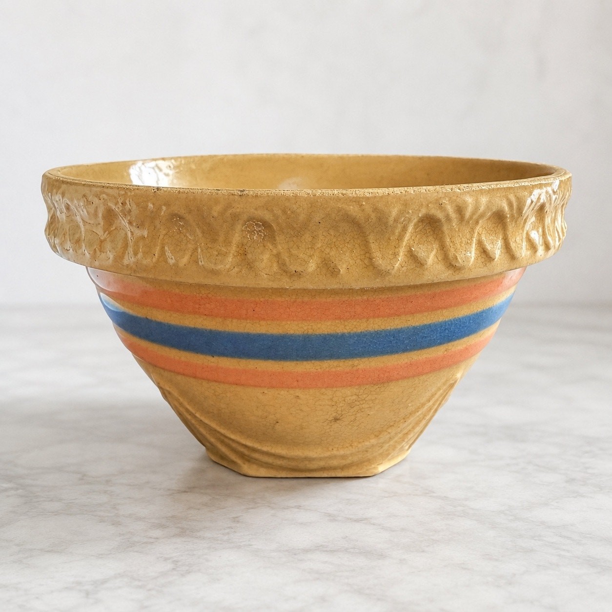 Vintage McCoy Pottery Mixing Bowl Kitchenware circa 1920s 6 1/2”