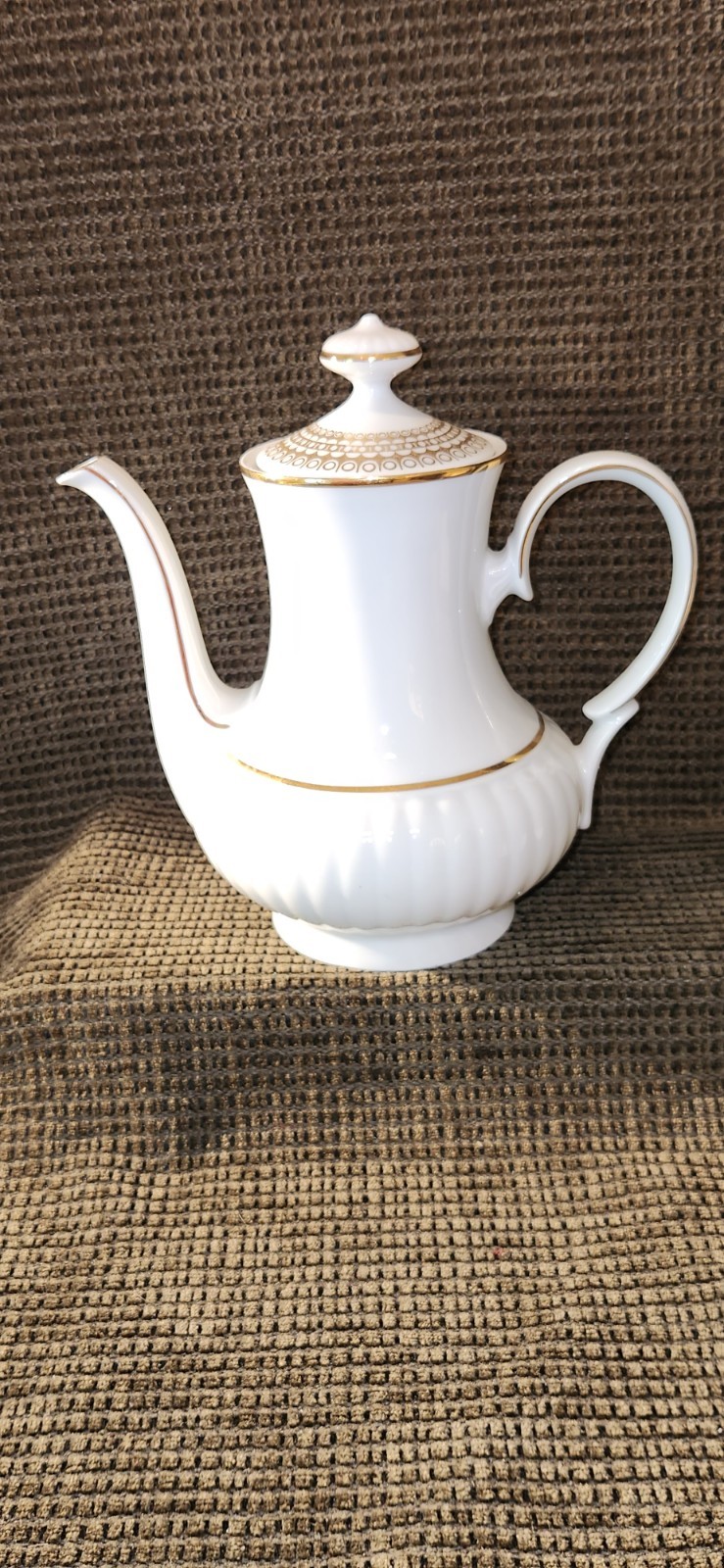 MITTERTEICH BAVARIA Gold Trimmed Porcelain Coffee Pot Sugar Creamer 3 Cups + Sc