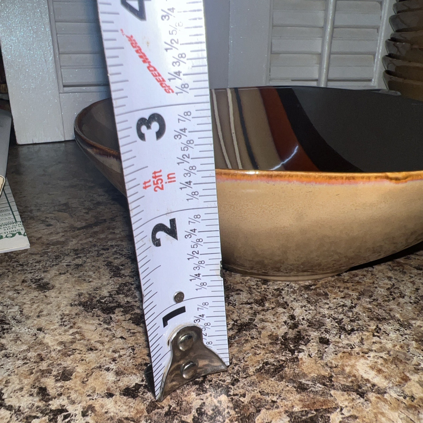Set 3-Bazaar Brown Square Stoneware Soup/Cereal Bowl Better Homes And Gardens 7″