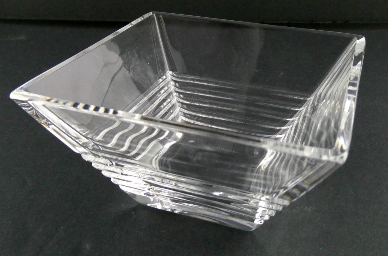 Tiffany and Company Crystal TFC73 4.25 Inch Square Bowl