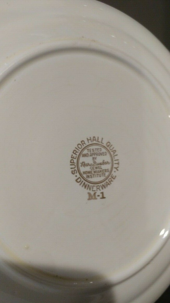 2 Hall’s Superior Quality Dinnerware M-9 Autumn Leaves 6 1/8 in dia Bread/Butter