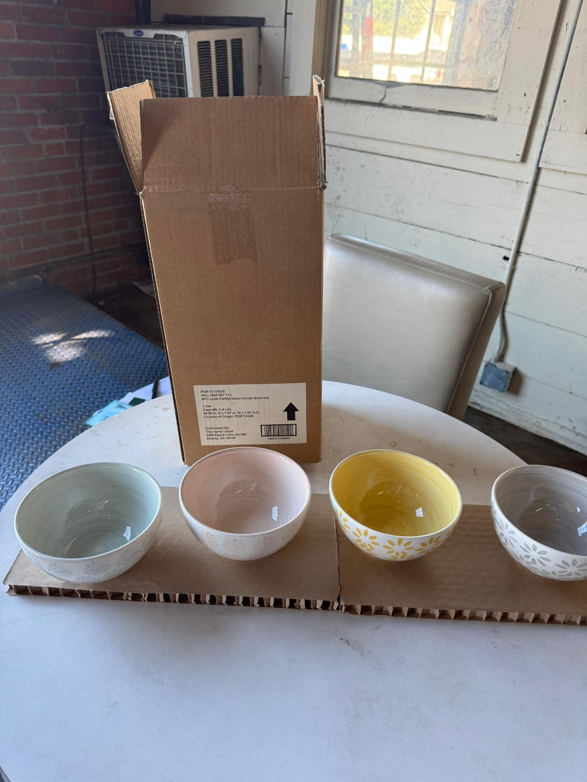 Home Decorators Collection Leyla 4-Piece Hand-Decorated Mix & Match Bowl Set Lot