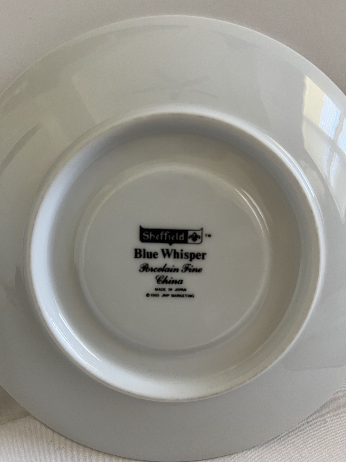 Sheffield Blue Whisper Saucers Lot Of 3 Fine China Porcelain Made In Japan