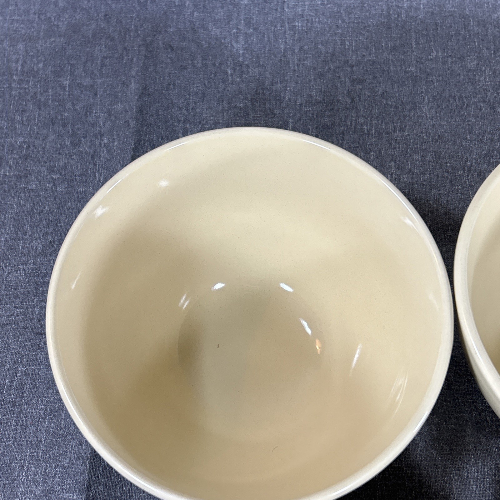 Crate And Barrel Yellow Bowls Soup Cereal Ice Cream Everyday 3.75″ Deep Set 4