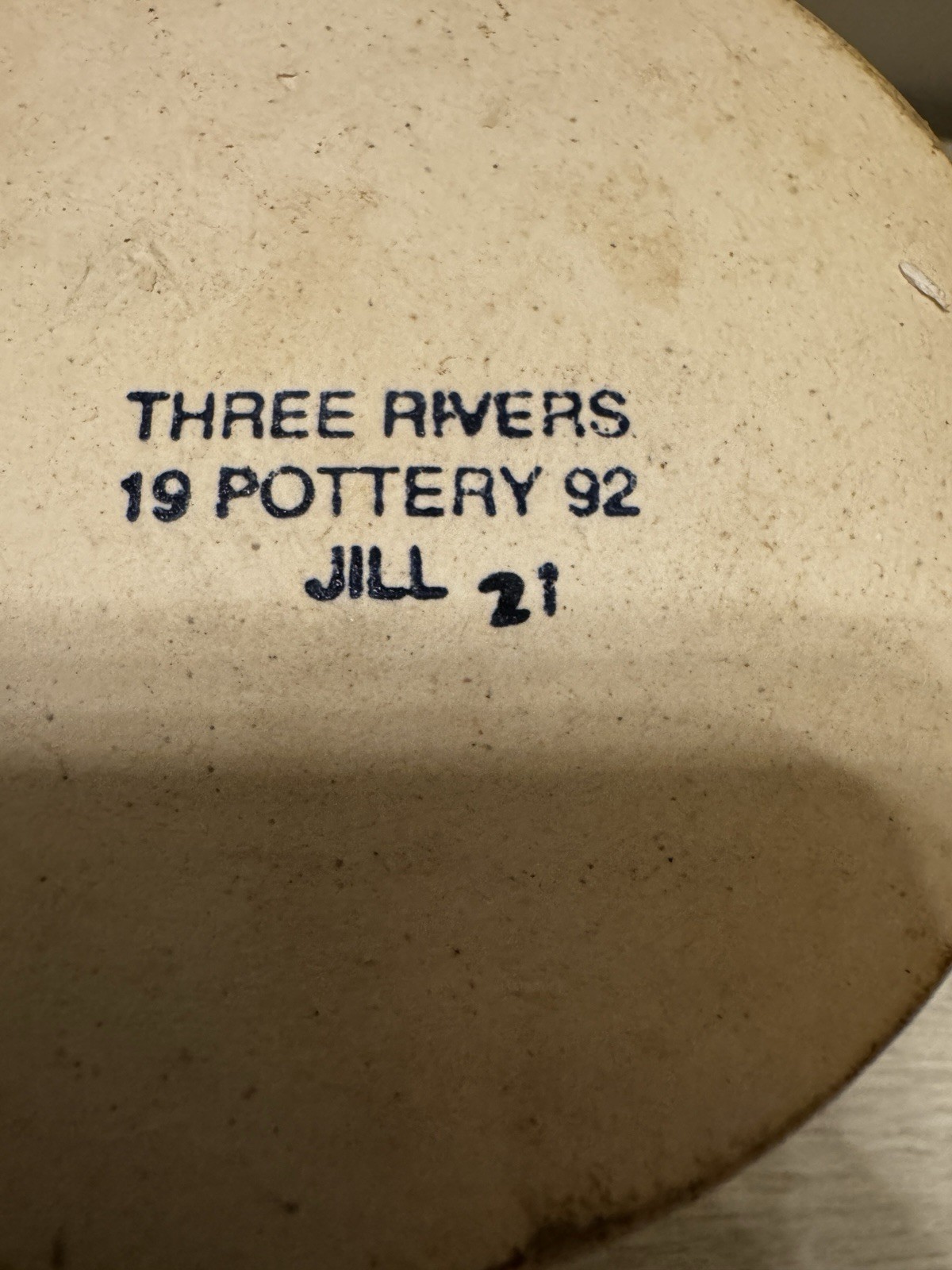 VTG 1992 Three Rivers Pottery Stoneware Pitcher – Hand-Thrown Pine Tree Motif