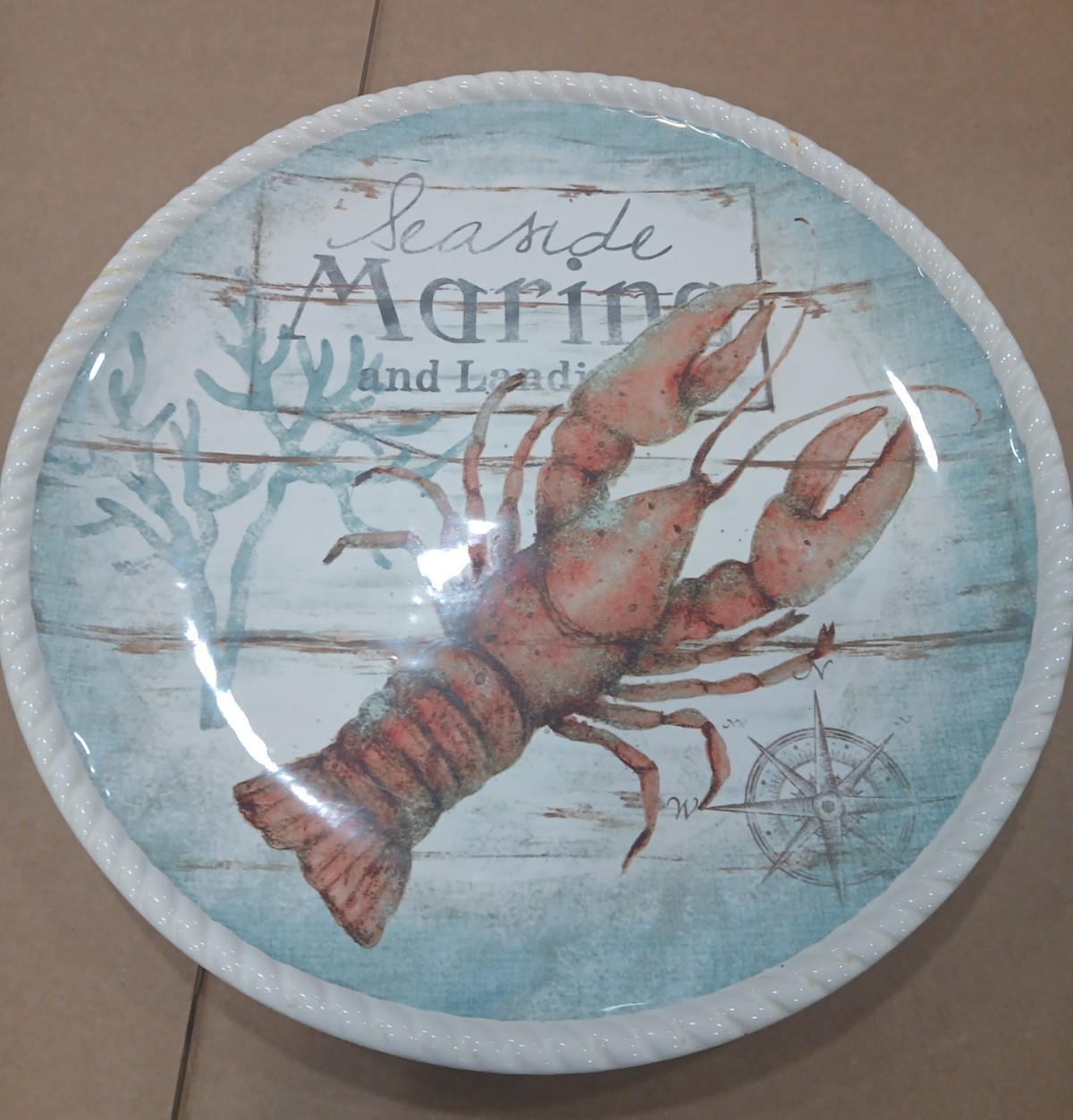 Certified International – Beach Cottage – Coastal – Dinner Plate – Lobster
