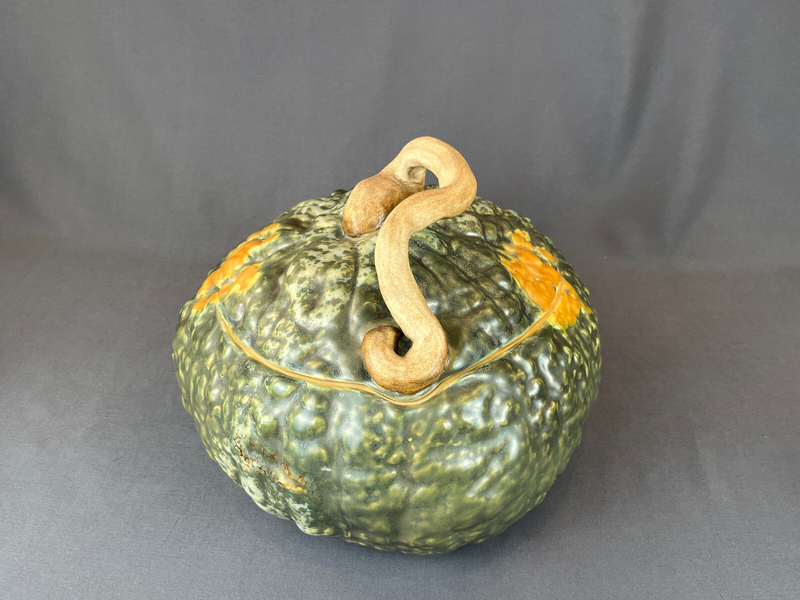 Patricia Garrett SQUASH TUREEN Lidded Bowl Great Impressions SIGNED c. 1997