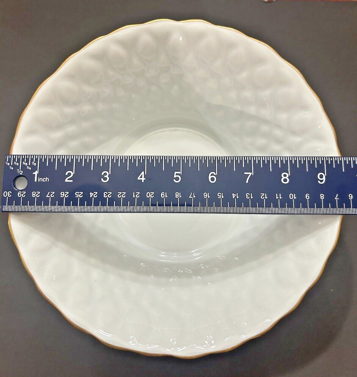 LEC-LeClair Limoges 9.5” Pedestal Bowl Centerpiece Chamart France Porcelain