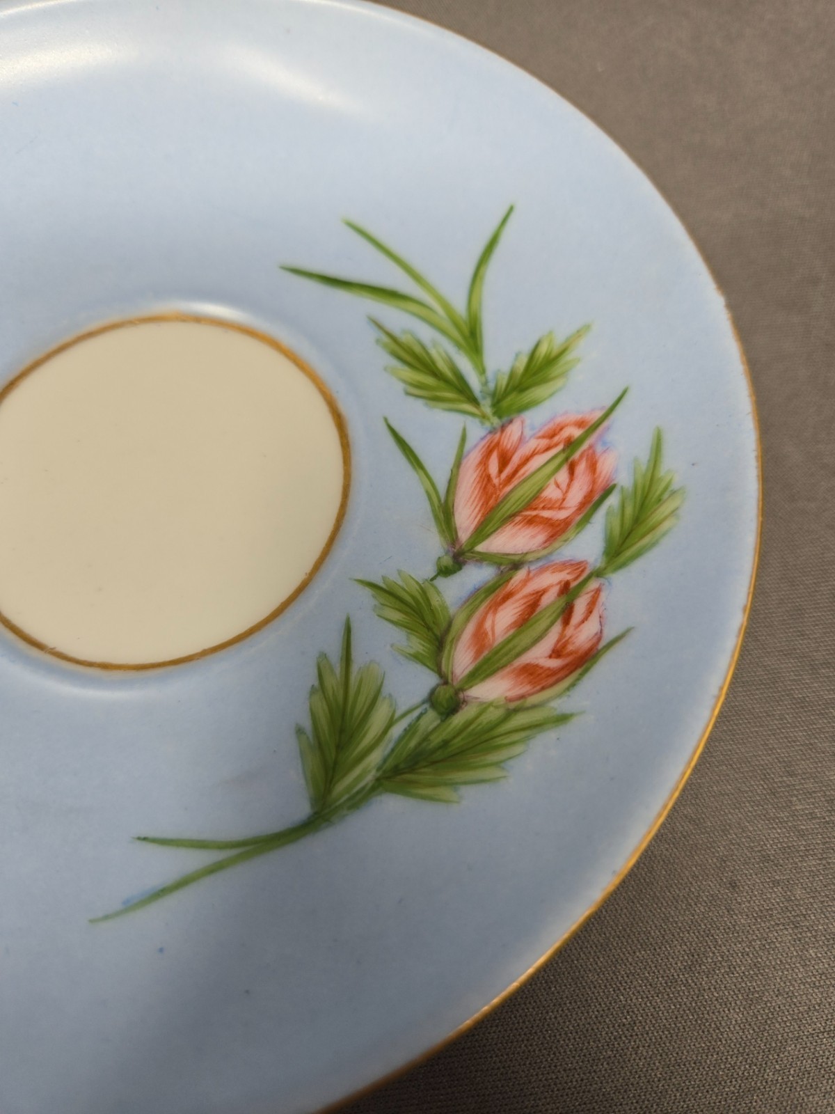 Haviland & Co Limoges Butterfly Handle Teacup and Saucer 1888-96