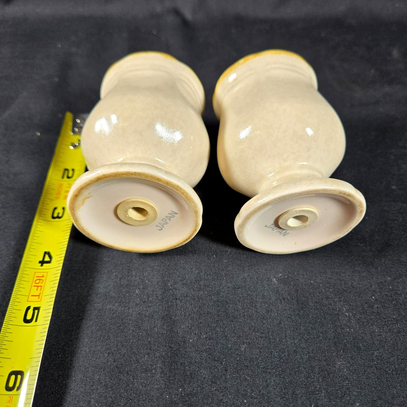 Mikasa Country Charm FG000 Serving Set Beige Brown Trim 8″ Japan Vintage Ceramic